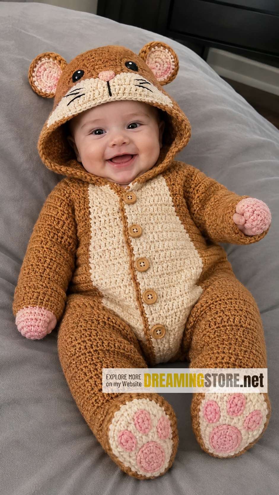 cute hamster-shaped baby suits