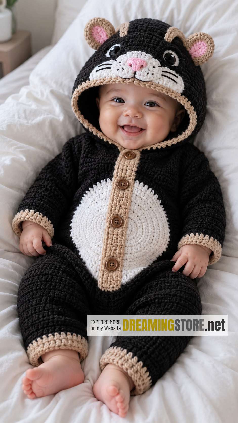 Hamster Crochet Baby Suit
