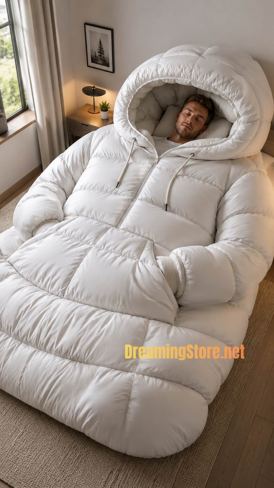 hoodie shaped bed