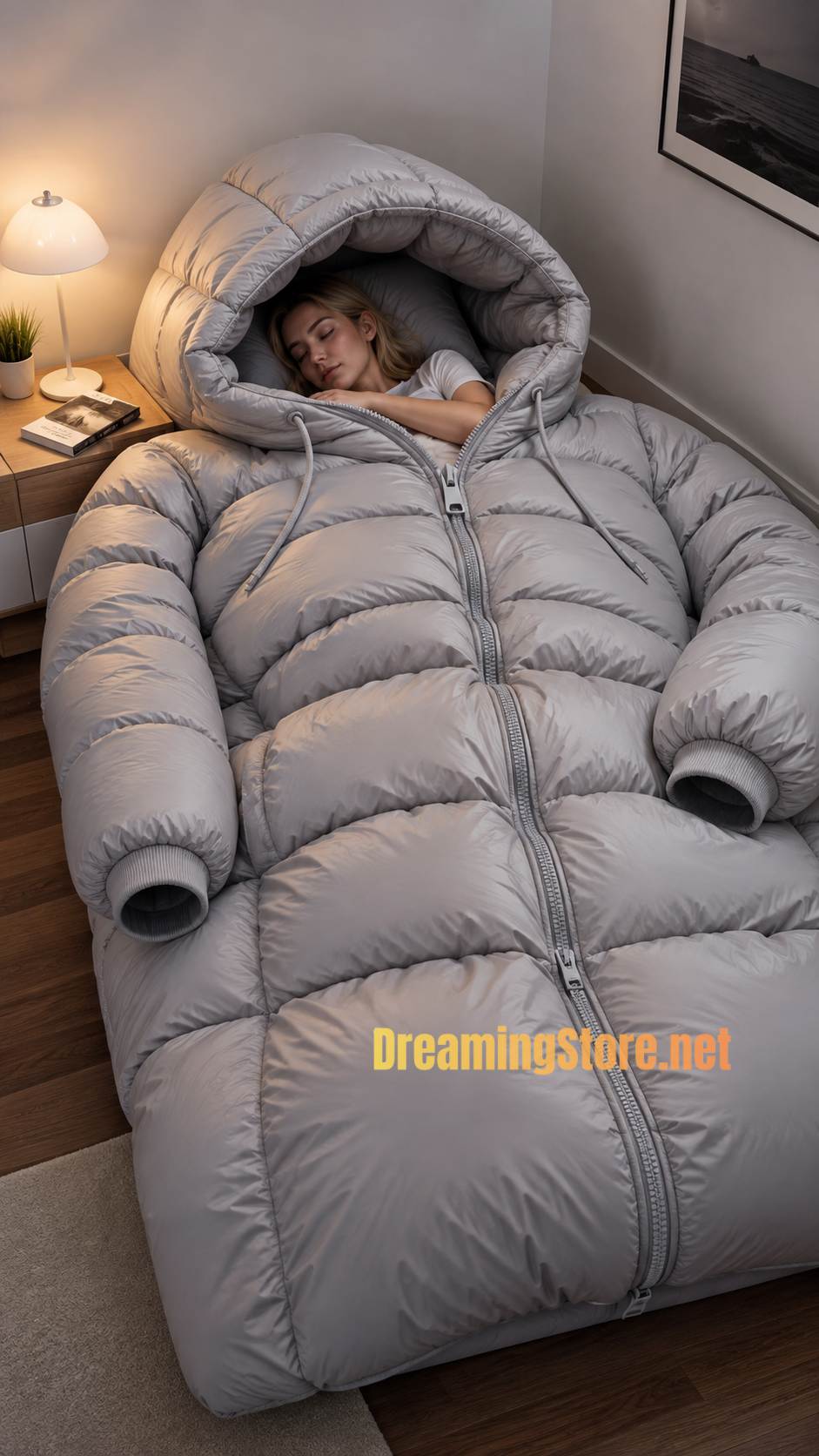 hoodie shaped bed