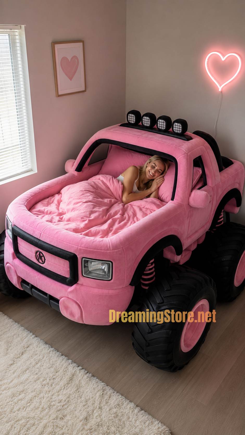 Fluffy Inflatable Monster Truck Bed