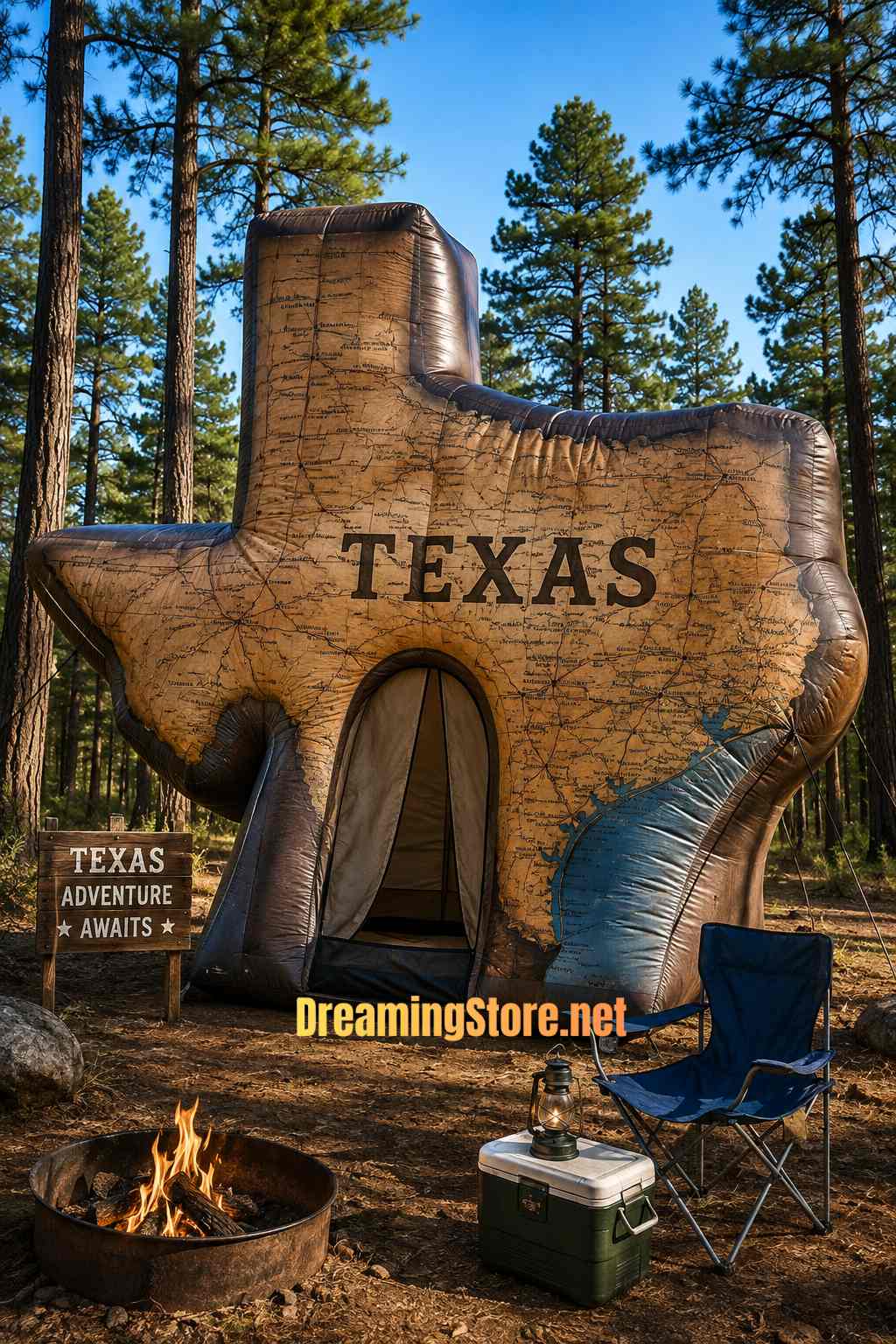 state-shaped inflatable tents