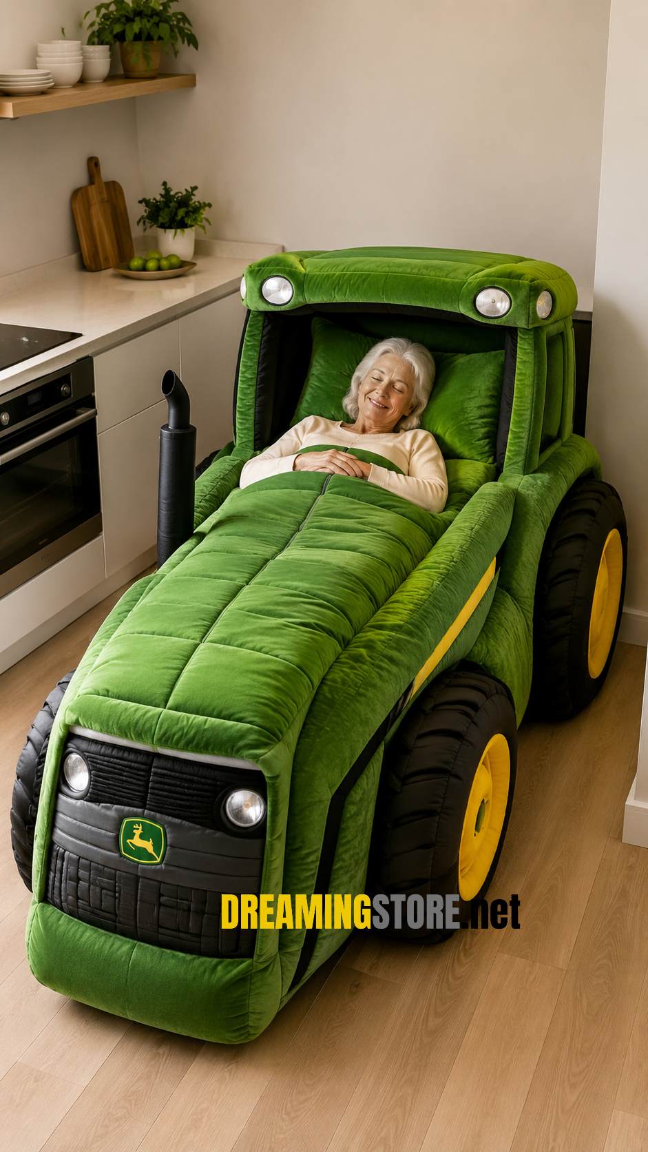 soft tractor-shaped bed