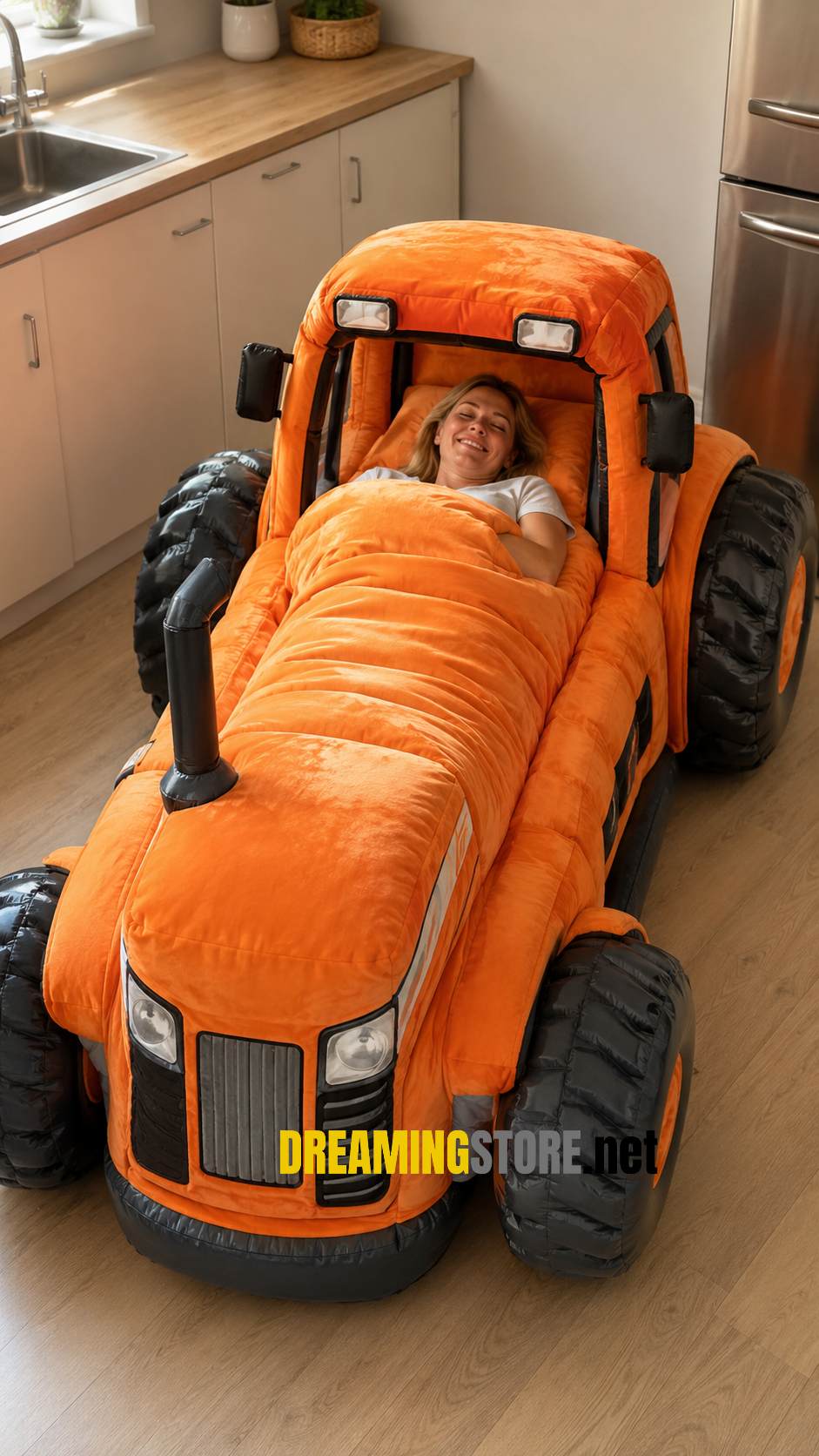 soft tractor-shaped bed