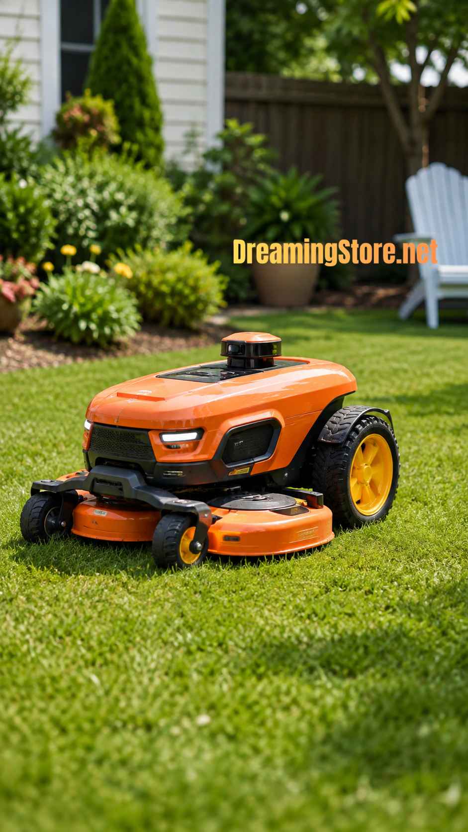 Mini robotic tractor lawn mowers