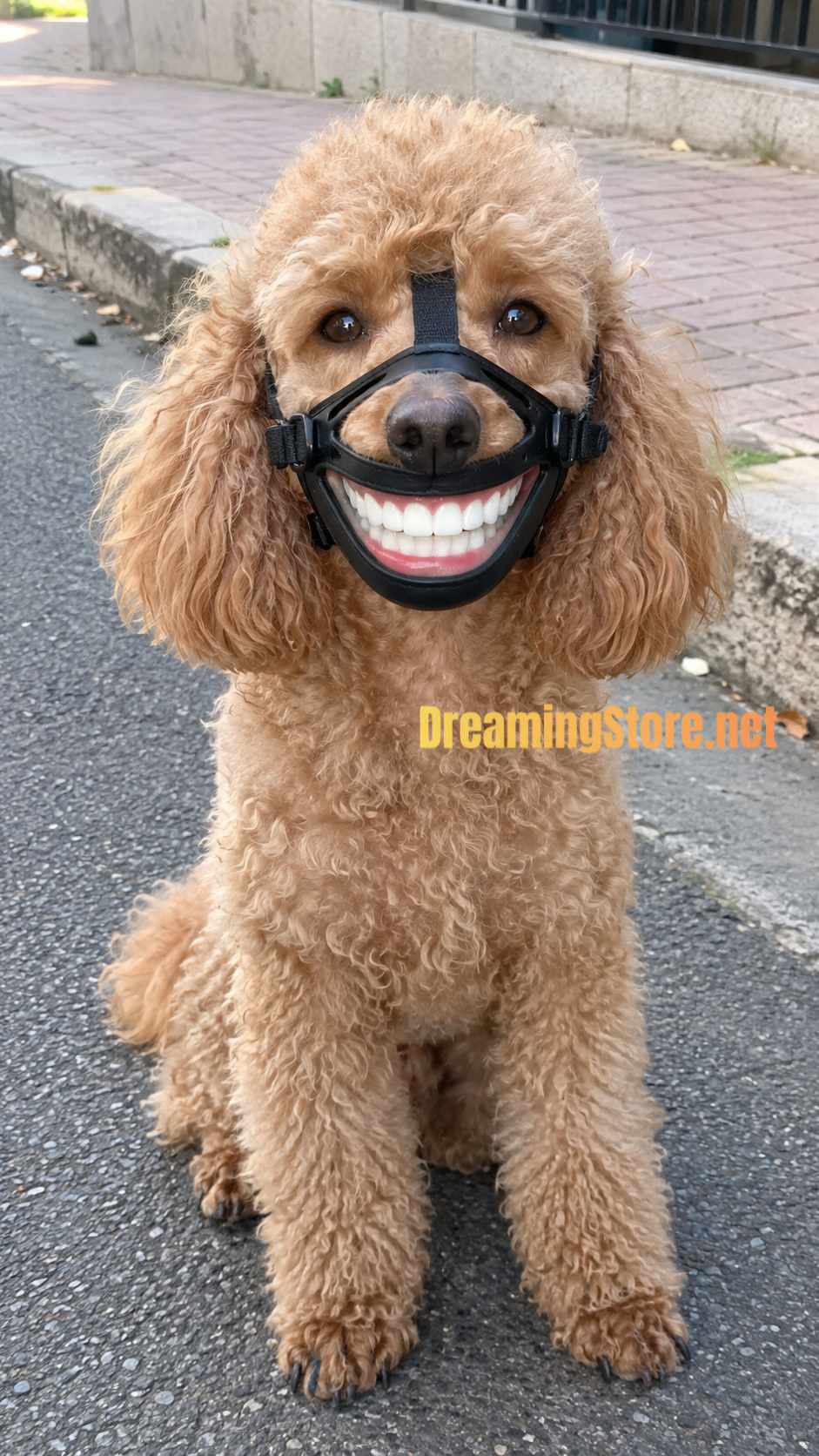 Grinning Teeth Dog Mask