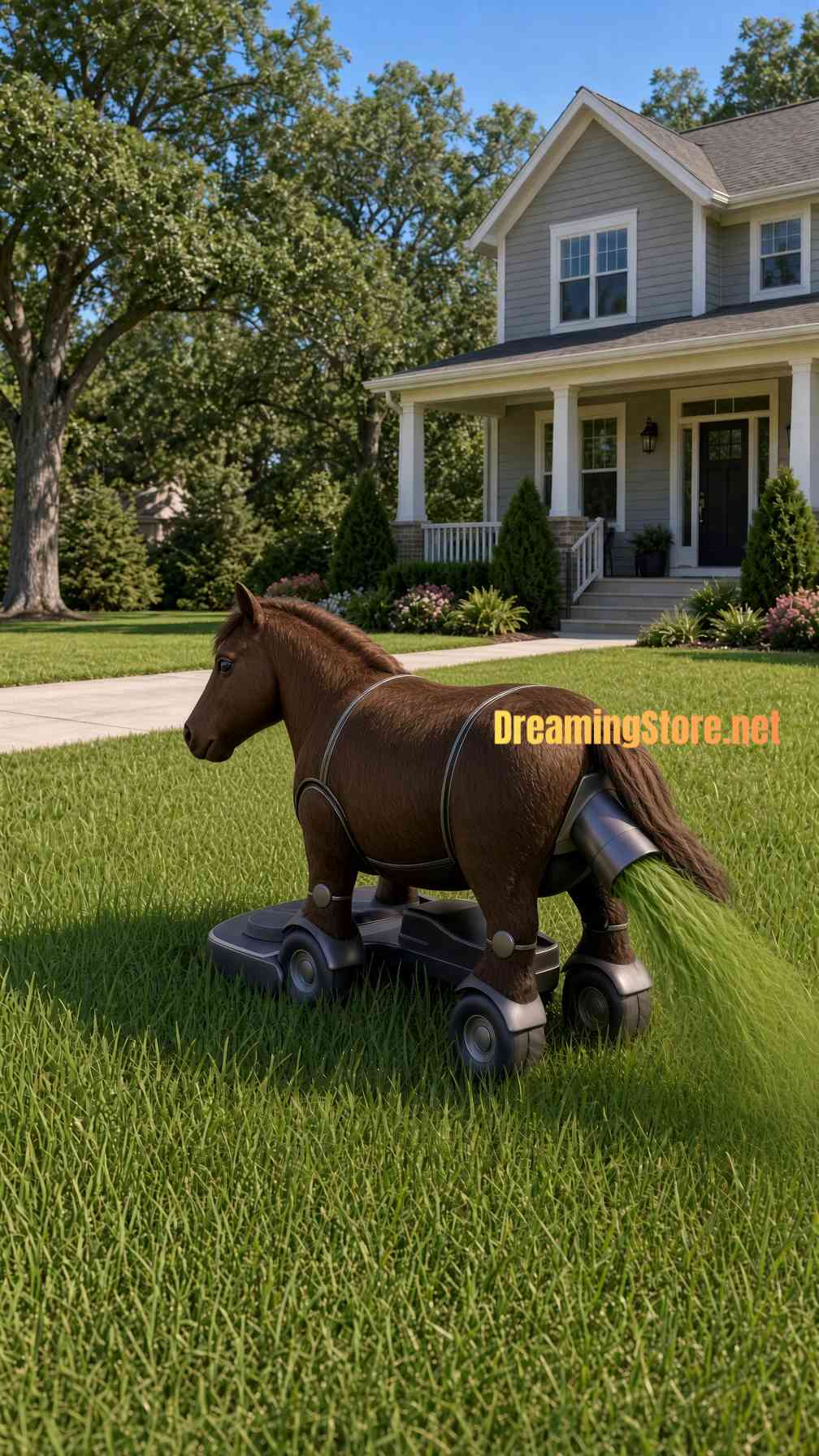 horse-shaped robot lawnmowers