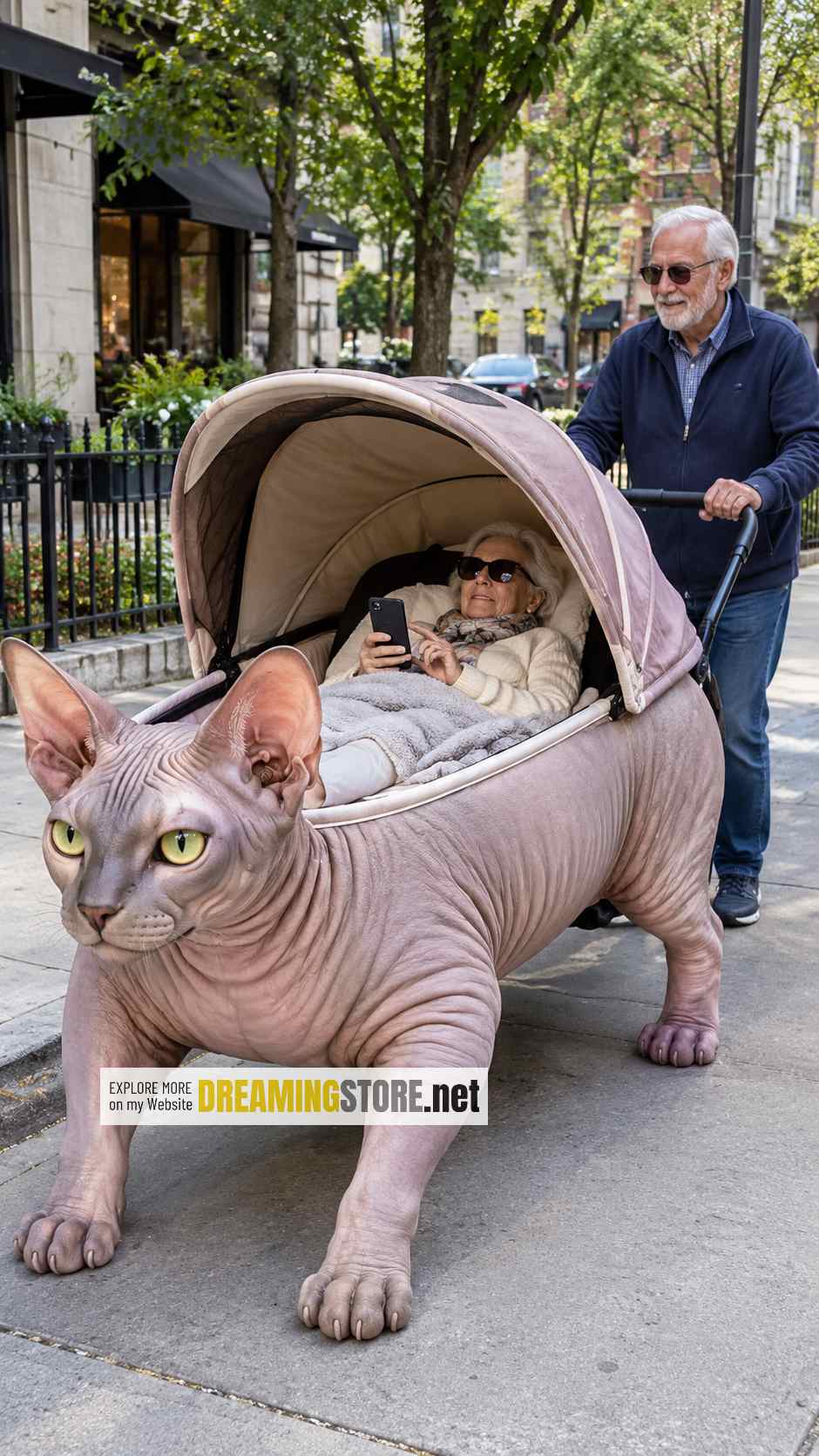cute cat stroller for adults