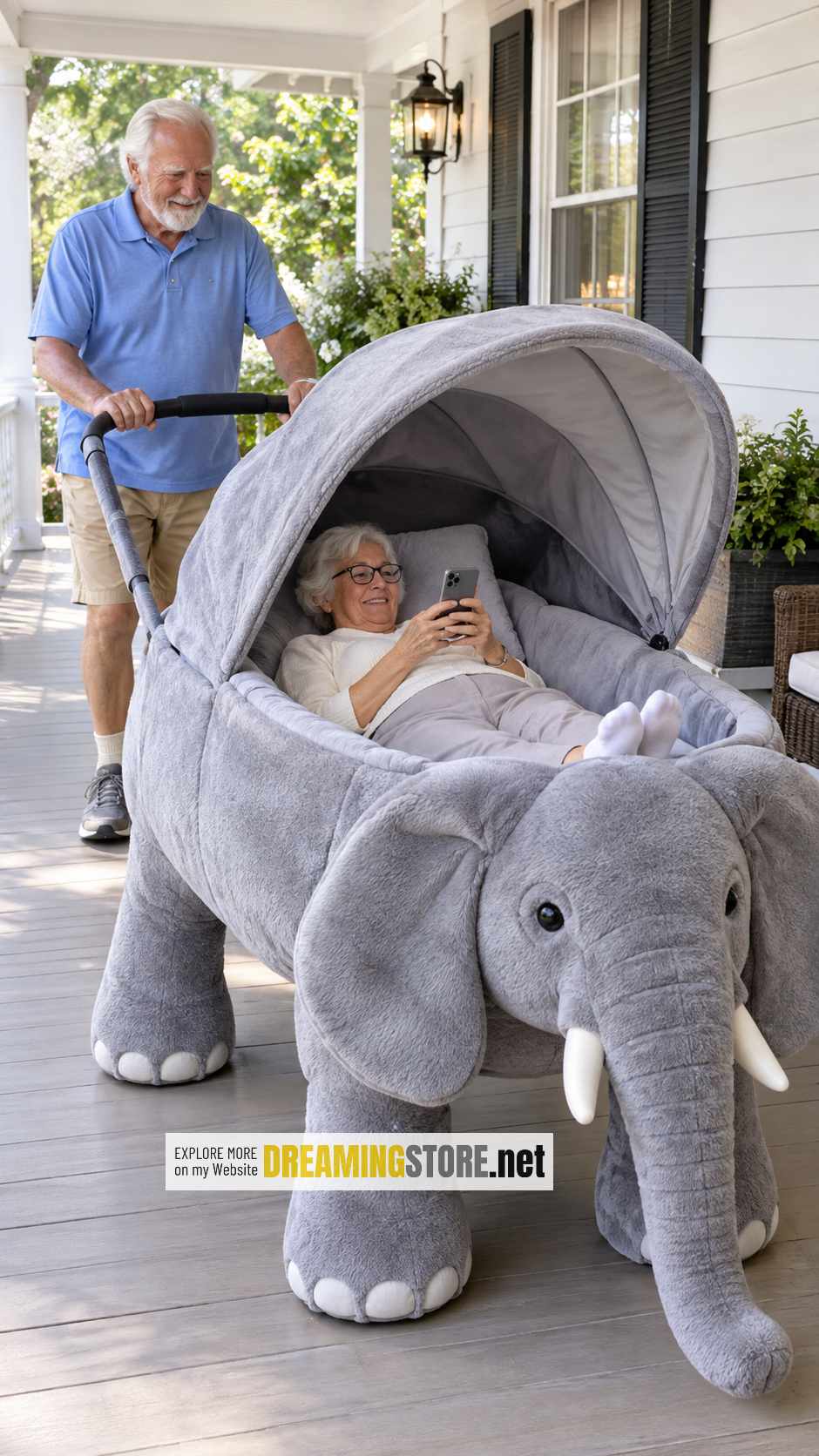 Cute Elephant Stroller for Adults