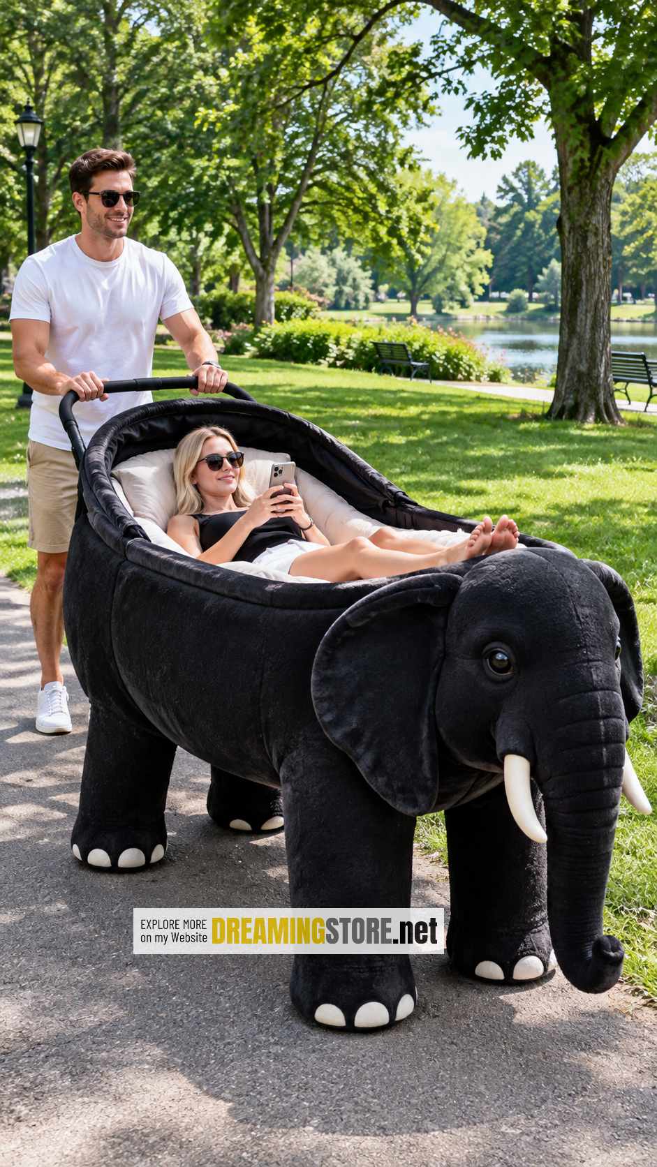 Cute Elephant Stroller for Adults