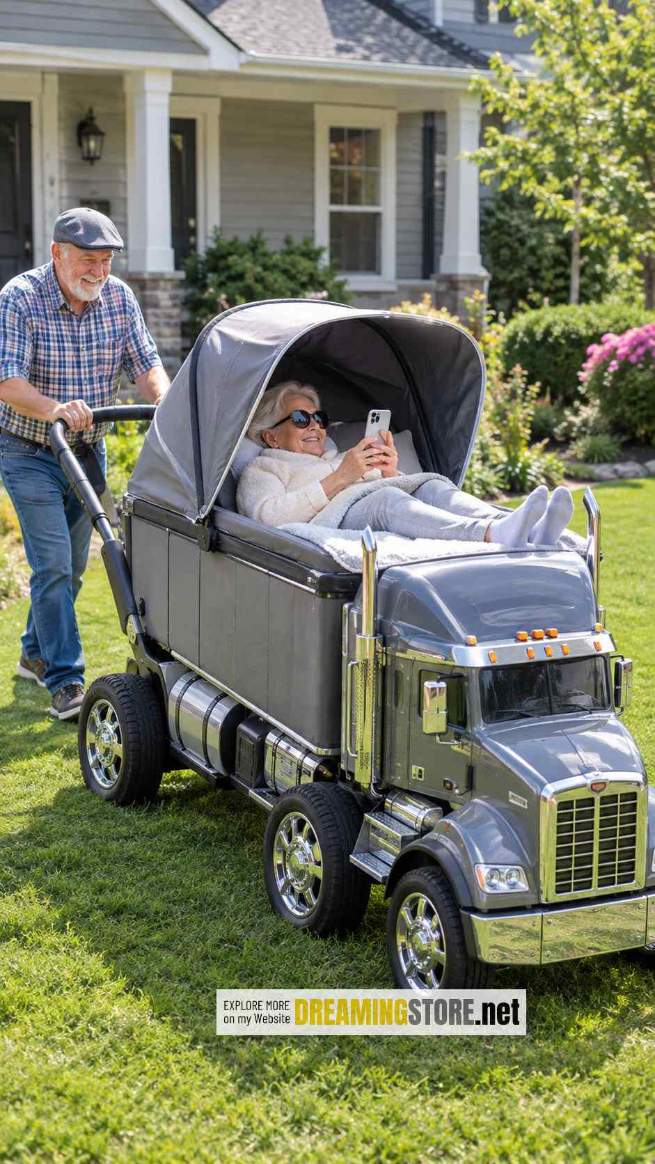 Luxury Semi-Truck Adult Stroller
